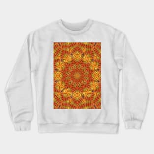 Vibrant abstract mandala symmetric pattern design Crewneck Sweatshirt